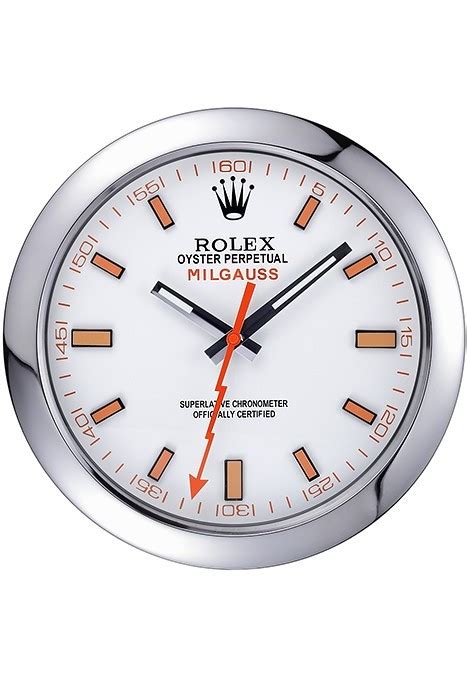 rolex milgauss wall clock silver|Rolex watches.